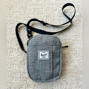 Herschel Supply Company Gray Crossbody Belt Bag with Black Strap